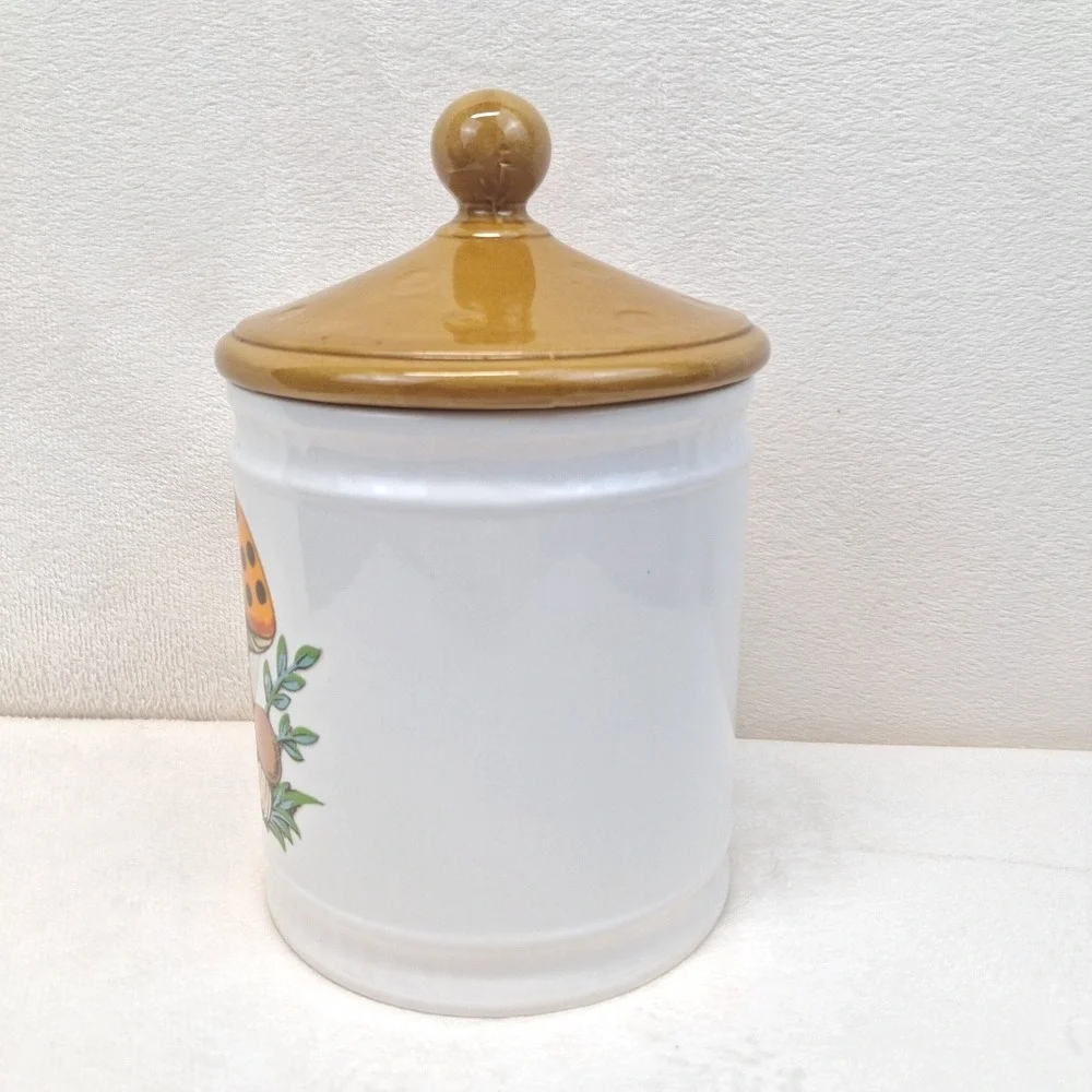 Vintage 1982 Merry Mushroom Sears Roebuck Canister 7